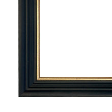 Load image into Gallery viewer, Highland Beauty Peach Botanical Framed Vintage Wall ArtPrint: Black Gold Wood Print / 6.75″ x 10″