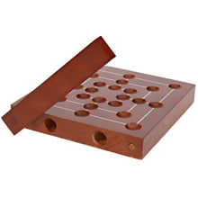 Load image into Gallery viewer, WE Games Nine Men's Morris Wooden Travel Game with Marbles - 5 inch Travel Size