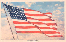 Load image into Gallery viewer, God Bless America, Flag Postcard