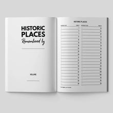 Load image into Gallery viewer, Historic Places Remembered: A Historic Site Logbook for History Buffs
