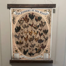 Load image into Gallery viewer, The Poultry of the World Canvas Hanging Print