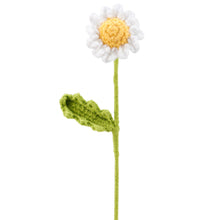 Load image into Gallery viewer, White Daisy Crochet Flower