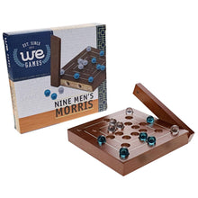 Load image into Gallery viewer, WE Games Nine Men's Morris Wooden Travel Game with Marbles - 5 inch Travel Size