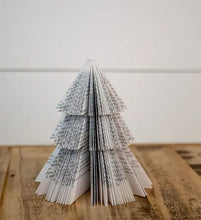 Load image into Gallery viewer, Christmas Tree Book Decor Medium