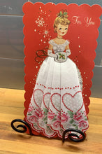 Load image into Gallery viewer, Christmas  Miss Hankie Greeting Card 
: Christmas Rose
