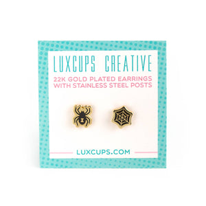 Spider & Web Earrings