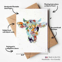 Load image into Gallery viewer, Cow Plantable Card

