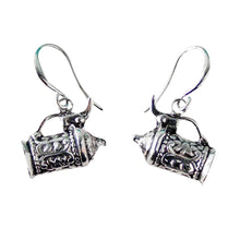 Load image into Gallery viewer, German Beer Stein Pendant Silver Plated Earrings
