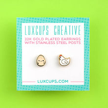 Load image into Gallery viewer, Chicken Or The Egg Earrings

