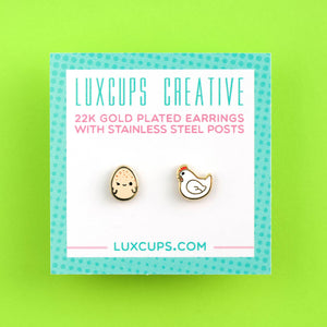 Chicken Or The Egg Earrings