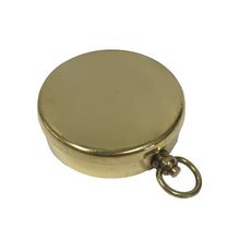 Load image into Gallery viewer, Flip-Top Solid Polished Brass Pocket Compass, 1-3/4"
