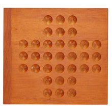 Load image into Gallery viewer, Marble Solitaire Wooden Travel Game - 5 inches
