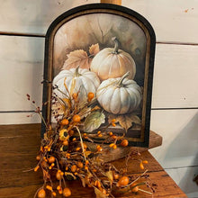Load image into Gallery viewer, White Pumpkin Canvas Print in Arched Frame
