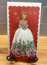 Load image into Gallery viewer, Christmas  Miss Hankie Greeting Card 
: Christmas Rose
