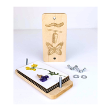 Load image into Gallery viewer, Pioneer Museum Pocket Sized Flower Press | 2"x4": Silver / Cherry
