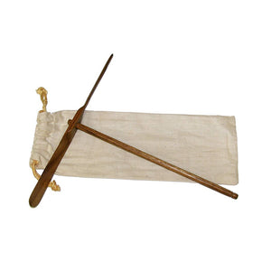 8" Wooden Hand Propeller in Cloth Bag