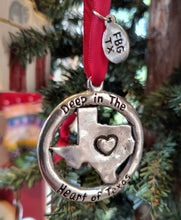 Load image into Gallery viewer, Pewter Ornament Deep in the Heart
