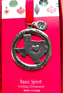 Pewter Ornament Deep in the Heart