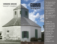 Load image into Gallery viewer, Vereins Kirche (then and now) Postcard
