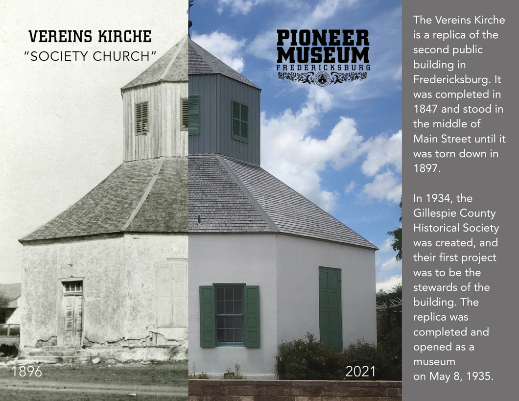 Vereins Kirche (then and now) Postcard