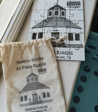 Load image into Gallery viewer, Vereins Kirche 20 Piece Wooden Puzzle with Cloth Bag
