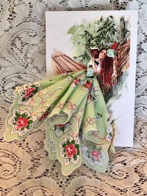The Book Keepsake Hanky Card