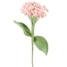 Load image into Gallery viewer, Pink Hydrangea Crochet Flower
