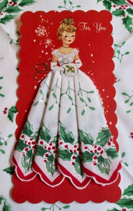 Christmas  Miss Hankie Greeting Card 
: Christmas Rose