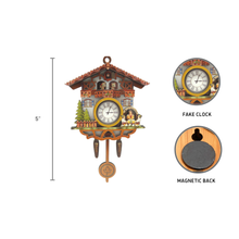 Load image into Gallery viewer, German Bier Garten Cuckoo Clock Deco Kitchen Magnet
