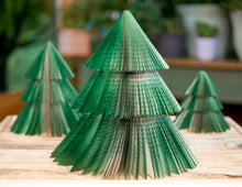 Load image into Gallery viewer, Book Christmas Tree-Green Medium
