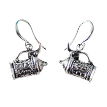 Load image into Gallery viewer, German Beer Stein Pendant Silver Plated Earrings
