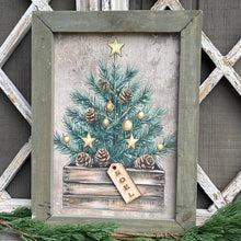 Load image into Gallery viewer, Framed Christmas Tree Print in Grey Frame
