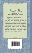Load image into Gallery viewer, Sophie&#39;s War: The Journal of Anna Sophie Franziska Guenther
